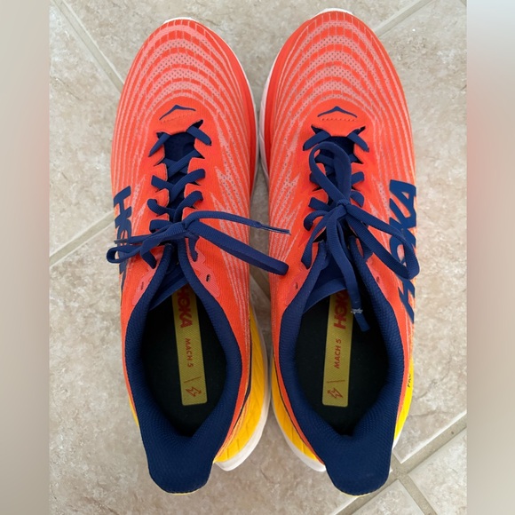 Hoka One One Mach 5 Men’s 13 D Running Walking Trainers Shoes - Picture 5 of 7
